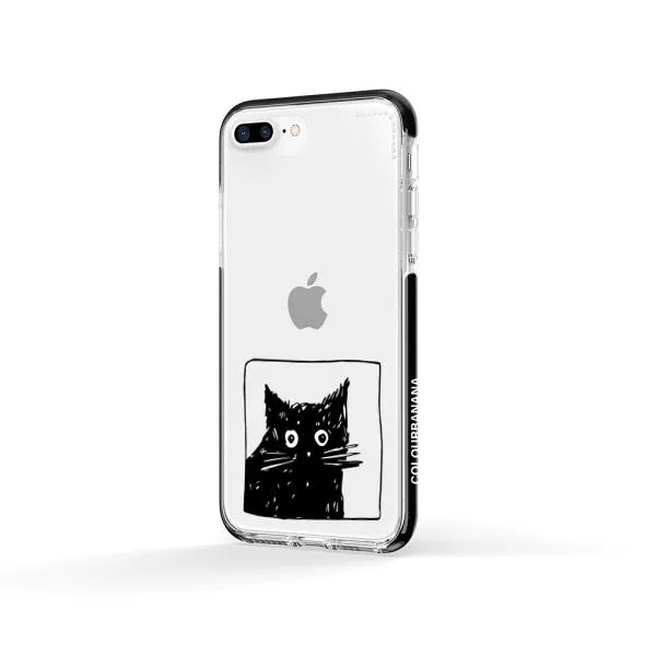 iPhone Case - Surprised Black Cat