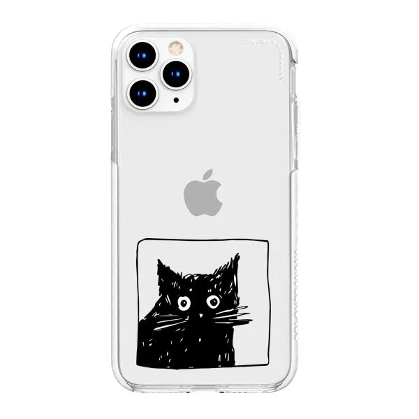 iPhone Case - Surprised Black Cat