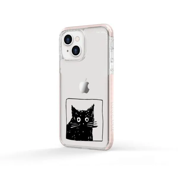 iPhone Case - Surprised Black Cat