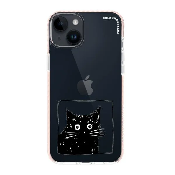 iPhone Case - Surprised Black Cat