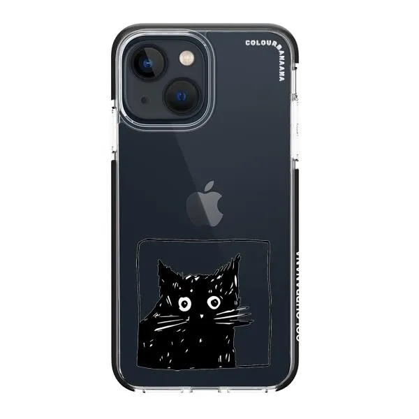 iPhone Case - Surprised Black Cat