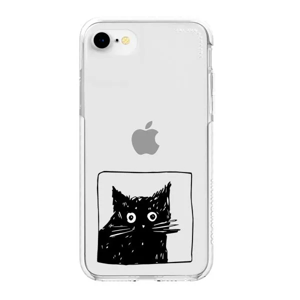iPhone Case - Surprised Black Cat