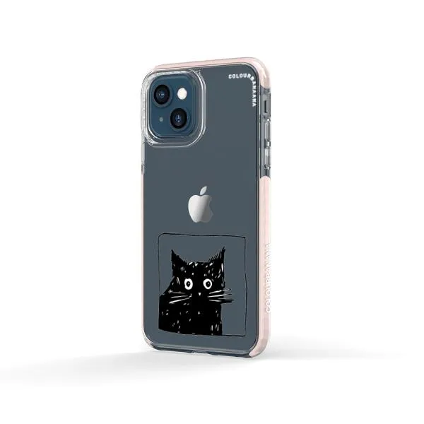 iPhone Case - Surprised Black Cat