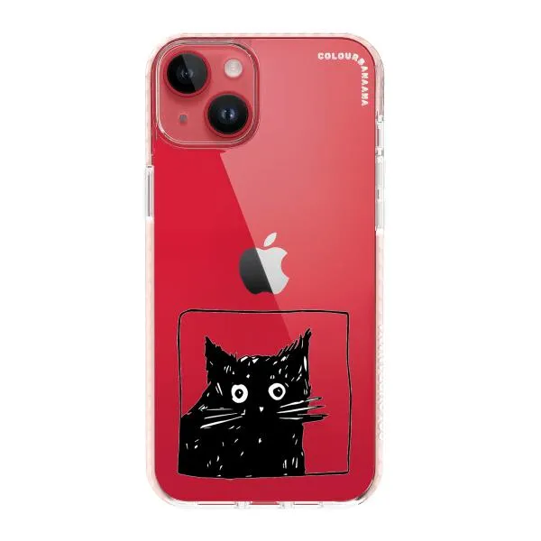 iPhone Case - Surprised Black Cat