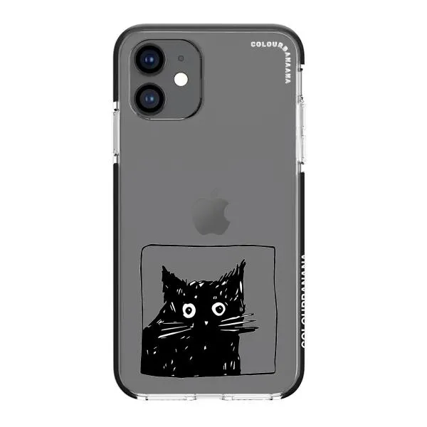iPhone Case - Surprised Black Cat