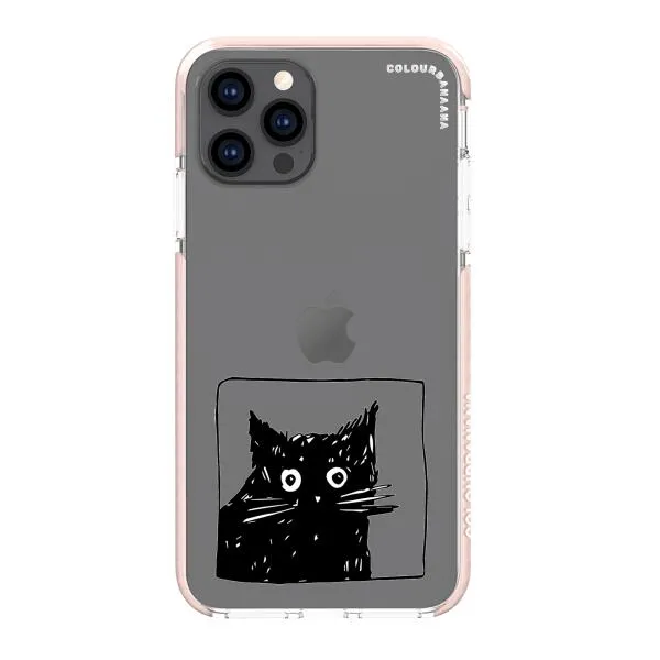 iPhone Case - Surprised Black Cat