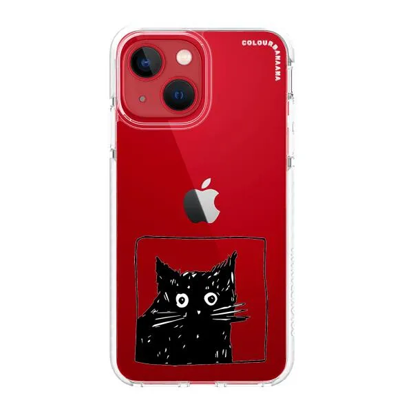 iPhone Case - Surprised Black Cat