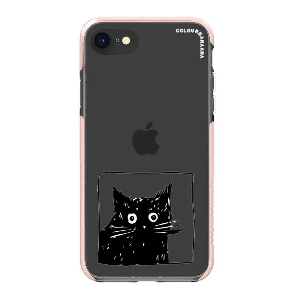iPhone Case - Surprised Black Cat