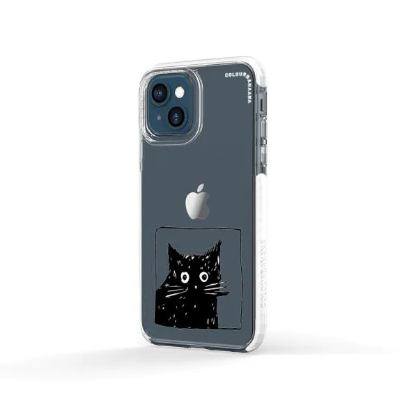 iPhone Case - Surprised Black Cat
