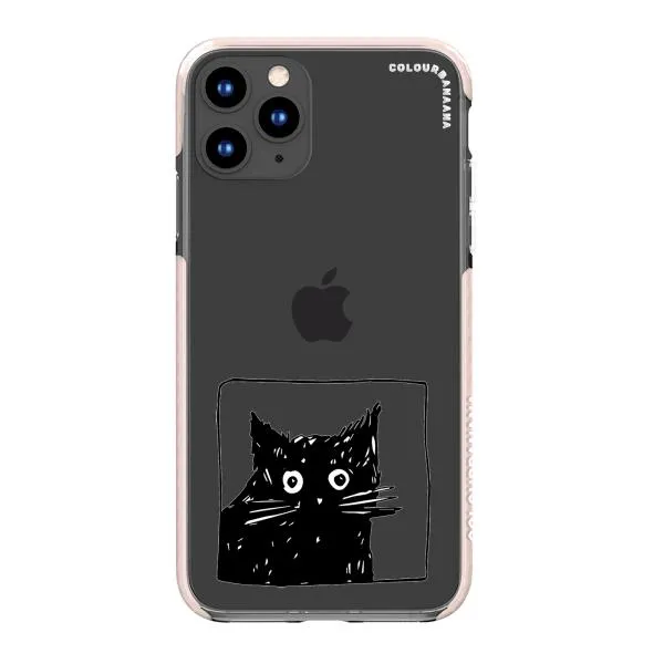 iPhone Case - Surprised Black Cat