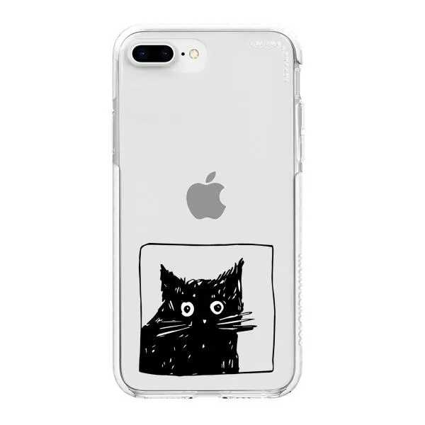 iPhone Case - Surprised Black Cat