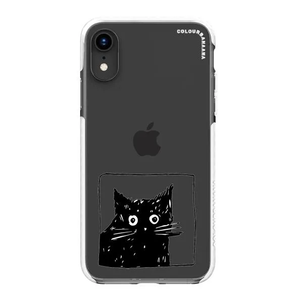 iPhone Case - Surprised Black Cat