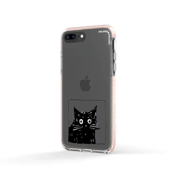 iPhone Case - Surprised Black Cat