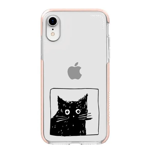 iPhone Case - Surprised Black Cat