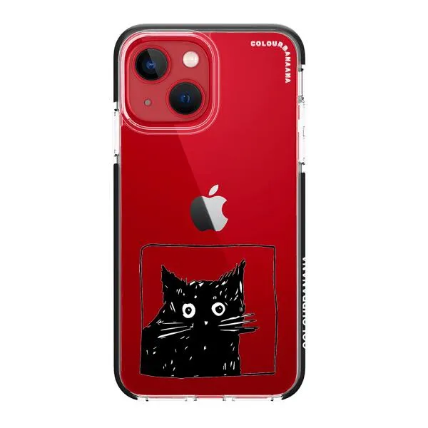 iPhone Case - Surprised Black Cat