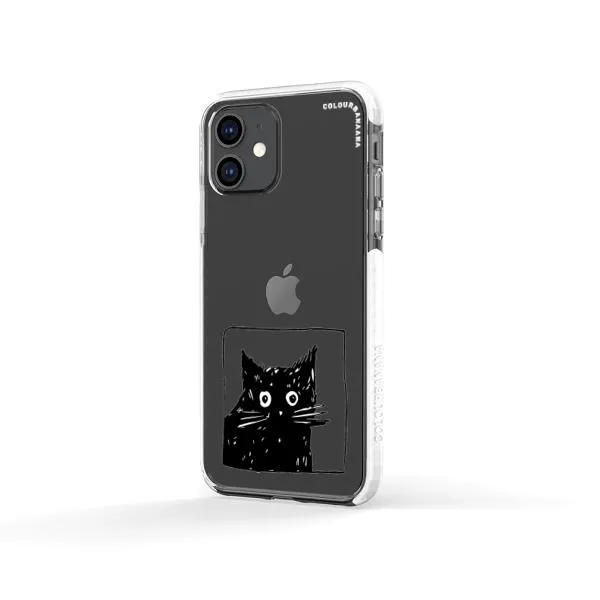 iPhone Case - Surprised Black Cat