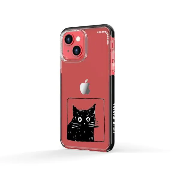 iPhone Case - Surprised Black Cat