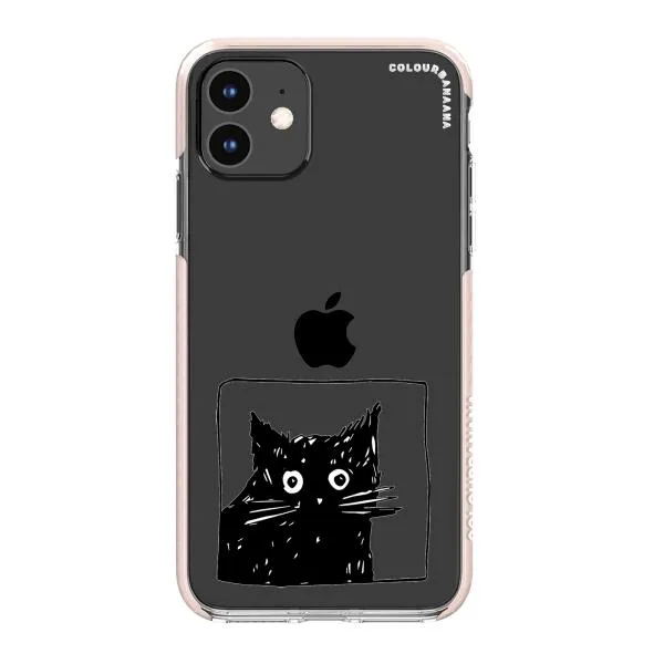 iPhone Case - Surprised Black Cat