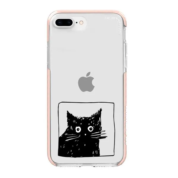 iPhone Case - Surprised Black Cat
