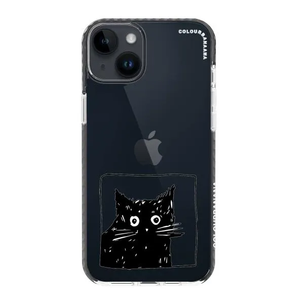 iPhone Case - Surprised Black Cat