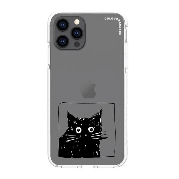 iPhone Case - Surprised Black Cat
