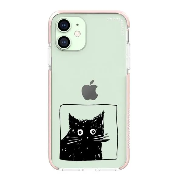 iPhone Case - Surprised Black Cat