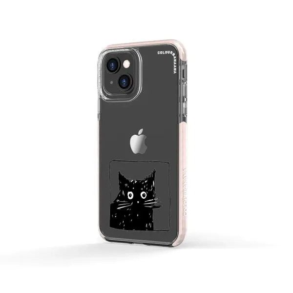 iPhone Case - Surprised Black Cat
