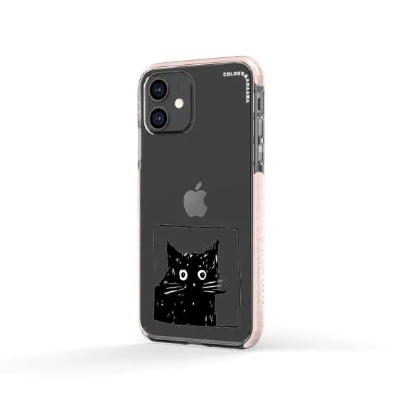 iPhone Case - Surprised Black Cat