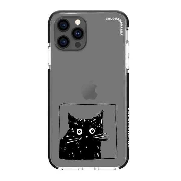 iPhone Case - Surprised Black Cat