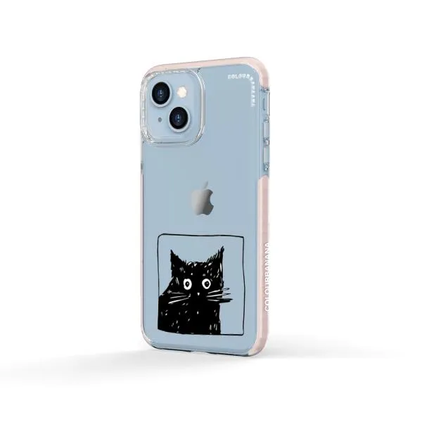 iPhone Case - Surprised Black Cat