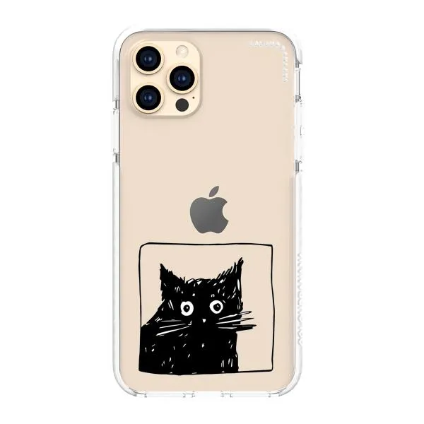 iPhone Case - Surprised Black Cat