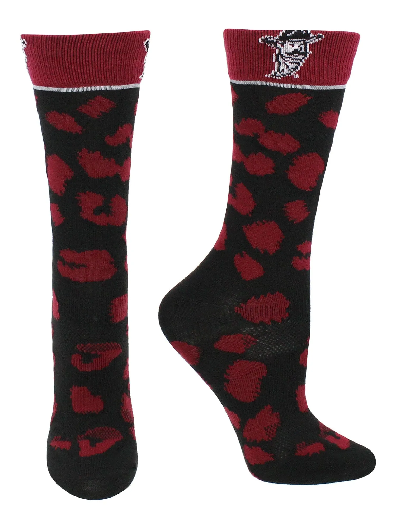 New Mexico State Aggies Socks Womens Savage Crew Socks