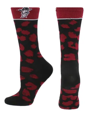 New Mexico State Aggies Socks Womens Savage Crew Socks