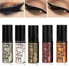 New Professional Shiny Glitter Eyeliner Cosmetics for Women Pigment Silver Rose Gold Color Liquid Glitter Eyeliner