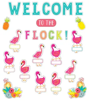 "Welcome to the Flock" Bulletin Board Set | Simply Stylish Tropical | UPRINT | Schoolgirl Style