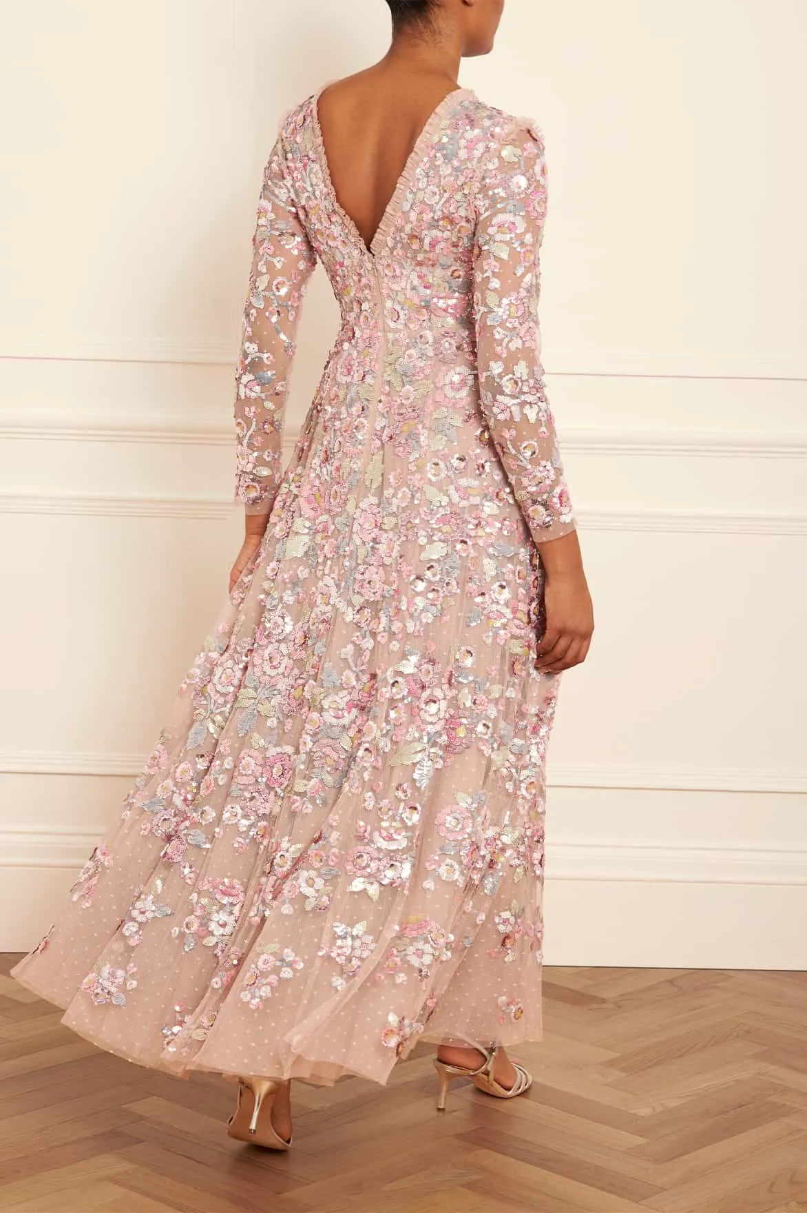 Sequin Paradise Long Sleeve Gown