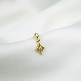 Sparkling Cubic Earpin