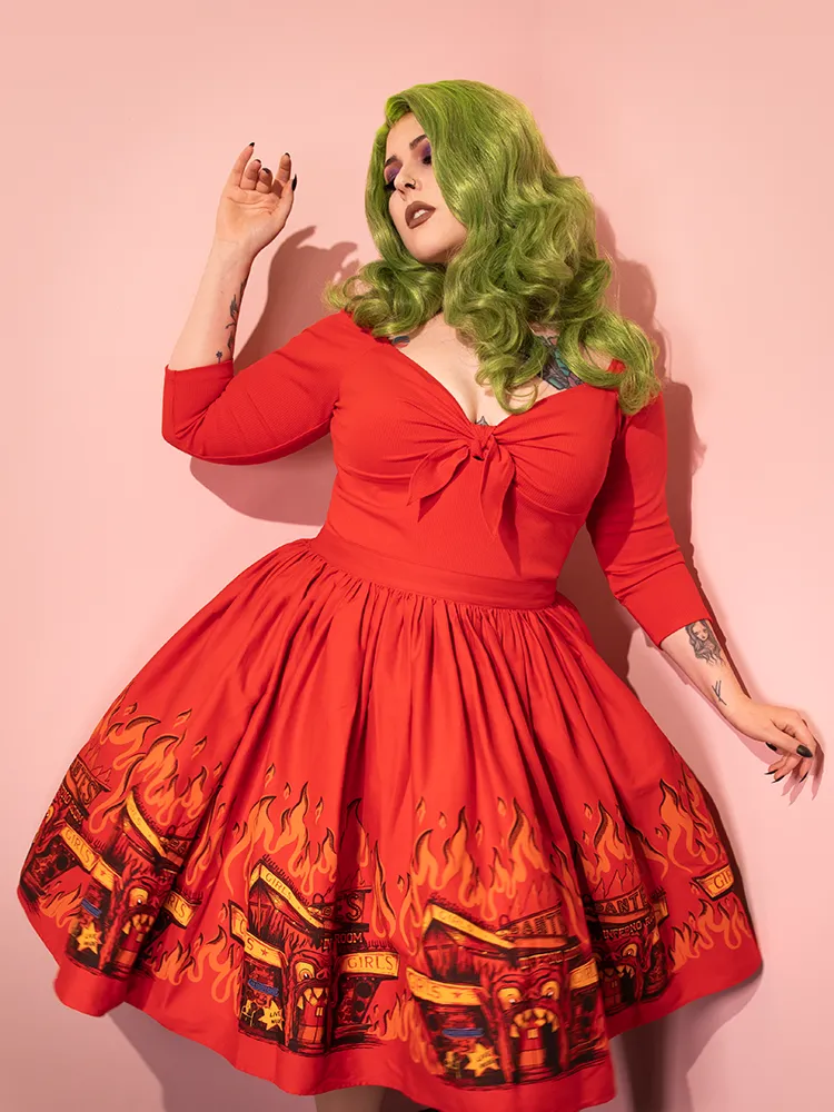 Tie Me Up Top in Tomato Red - Vixen by Micheline Pitt