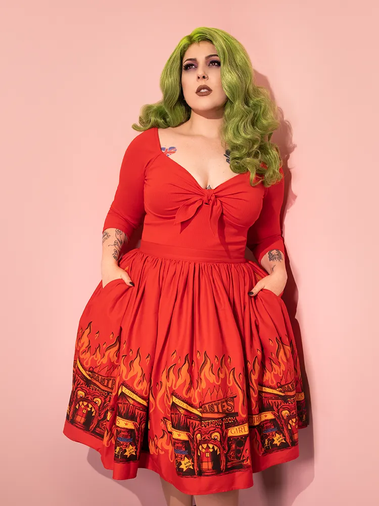 Tie Me Up Top in Tomato Red - Vixen by Micheline Pitt