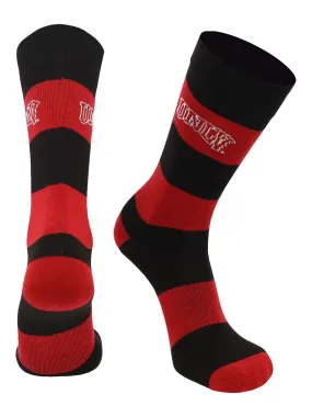 UNLV Rebels Socks Game Day Striped Crew Socks
