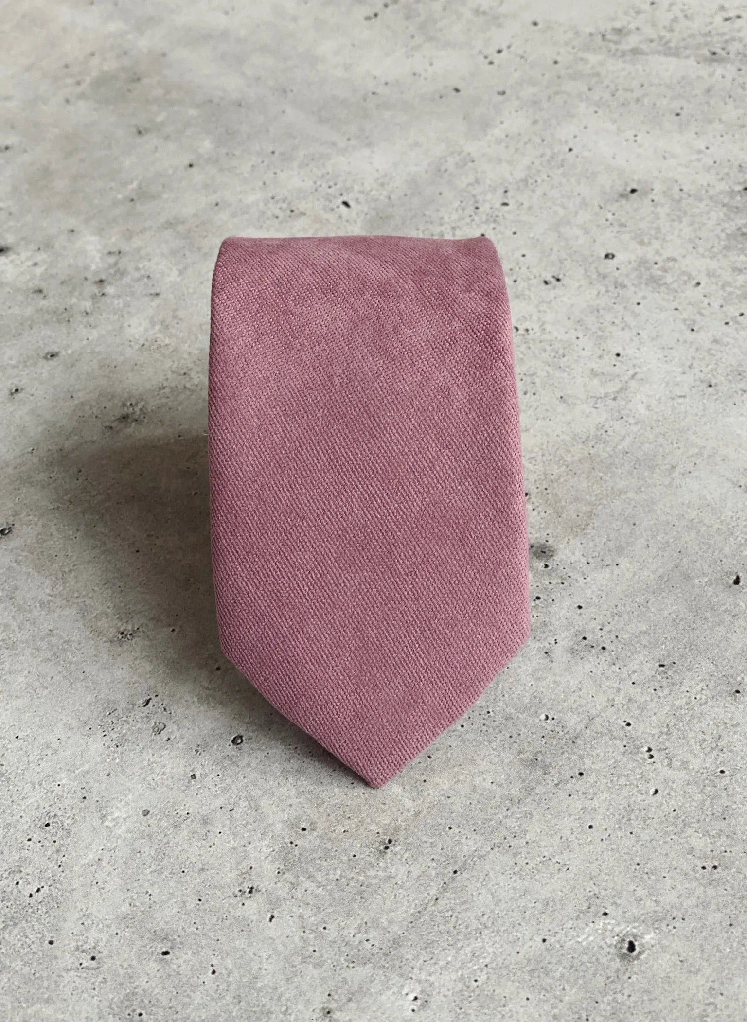 Vintage Mauve Cotton Neck Tie