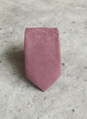 Vintage Mauve Cotton Neck Tie