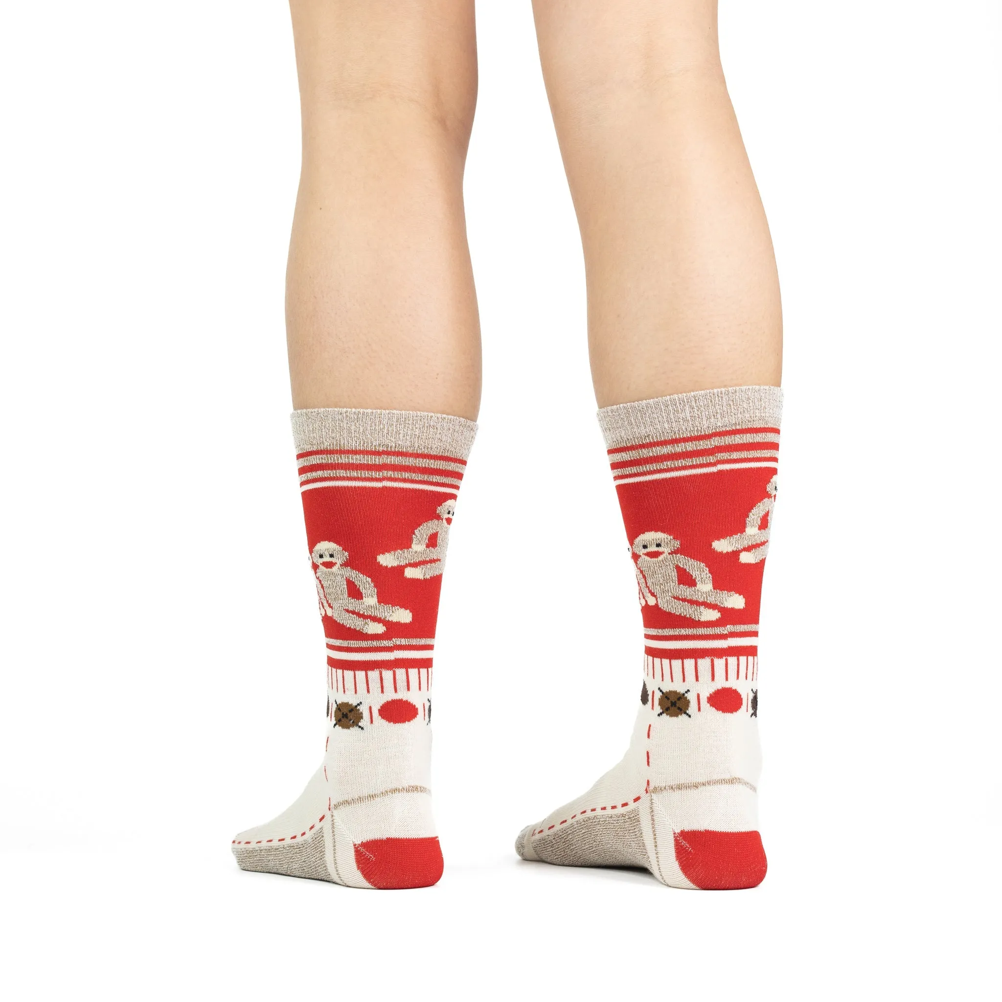 Women's Monkey Friends Ultra-Lightweight Crew Everyday Sock